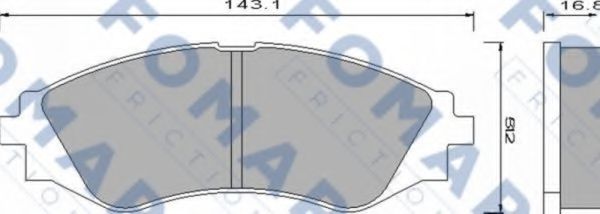 FO 649781 FOMAR+FRICTION Brake Pad Set, disc brake