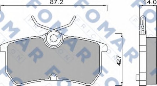 FO 668781 FOMAR+FRICTION Brake System Brake Pad Set, disc brake