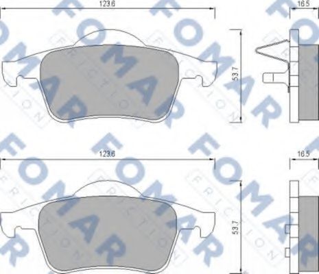 FO 669081 FOMAR+FRICTION Brake System Brake Pad Set, disc brake