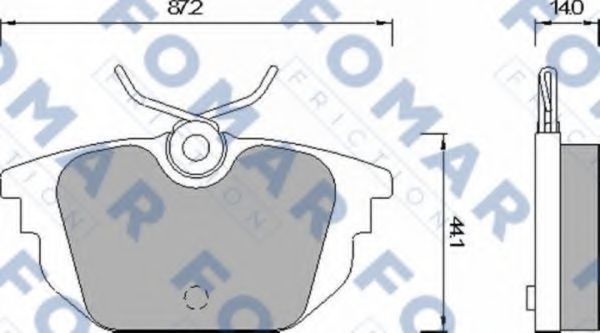 FO 677581 FOMAR+FRICTION Brake System Brake Pad Set, disc brake