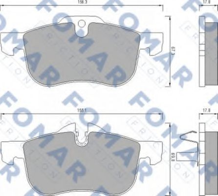 FO 680381 FOMAR+FRICTION Brake Pad Set, disc brake
