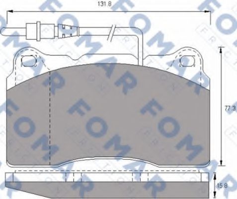 FO 687481 FOMAR+FRICTION Brake Pad Set, disc brake