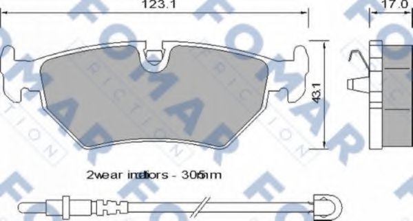 FO 729281 FOMAR+FRICTION Brake System Brake Pad Set, disc brake