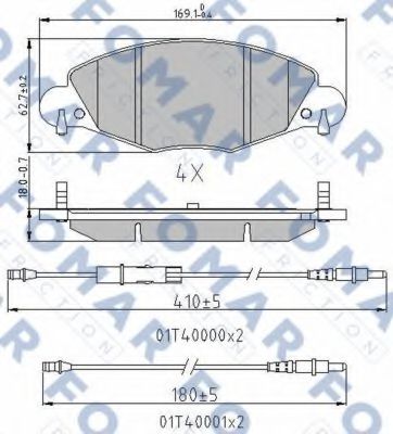 FO 787181 FOMAR+FRICTION Brake Pad Set, disc brake