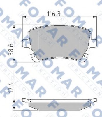 FO 815281 FOMAR+FRICTION Brake Pad Set, disc brake