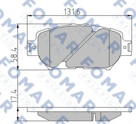 FO 832683 FOMAR+FRICTION Brake Pad Set, disc brake