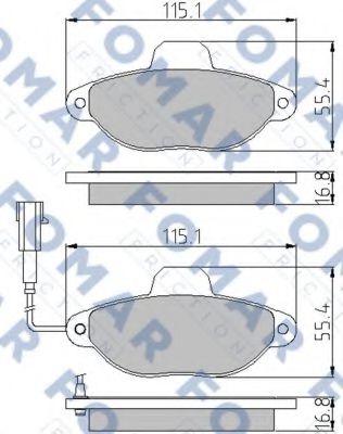 FO 861181 FOMAR+FRICTION Brake System Brake Pad Set, disc brake