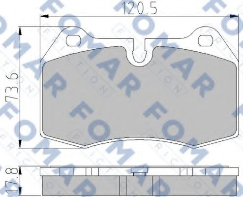 FO 904981 FOMAR+FRICTION Brake Pad Set, disc brake