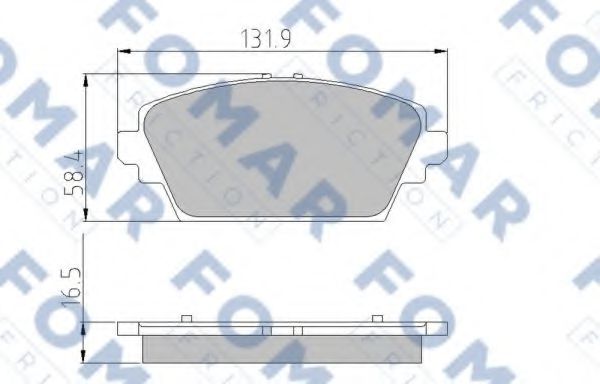 FO 908481 FOMAR+FRICTION Тормозная система Комплект тормозных колодок, дисковый тормоз