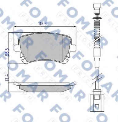 FO 913981 FOMAR+FRICTION Тормозная система Комплект тормозных колодок, дисковый тормоз