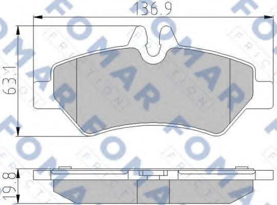 FO 921381 FOMAR+FRICTION Brake Pad Set, disc brake