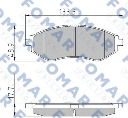 FO 923181 FOMAR+FRICTION Brake Pad Set, disc brake