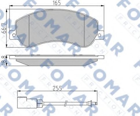 FO 925081 FOMAR+FRICTION Brake Pad Set, disc brake