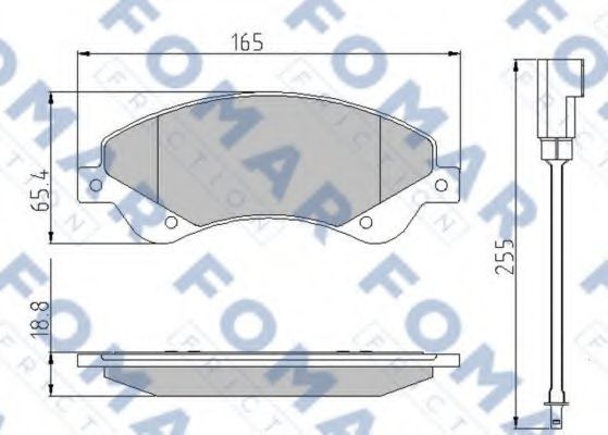 FO 925181 FOMAR+FRICTION Brake System Brake Pad Set, disc brake