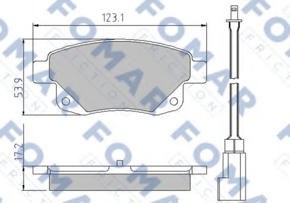 FO 925281 FOMAR+FRICTION Тормозная система Комплект тормозных колодок, дисковый тормоз