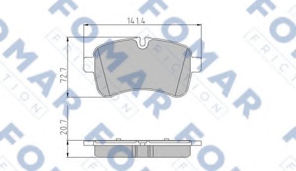 FO 925581 FOMAR+FRICTION Brake Pad Set, disc brake