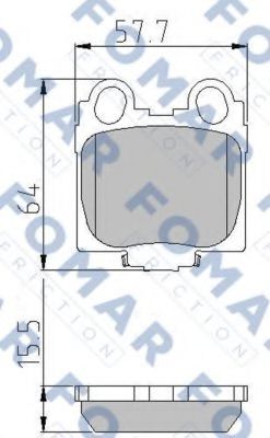 FO 934481 FOMAR+FRICTION Brake System Brake Pad Set, disc brake
