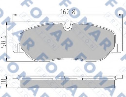 FO 934881 FOMAR+FRICTION Brake Pad Set, disc brake