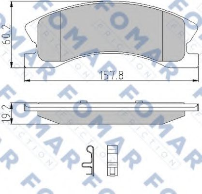 FO 937581 FOMAR+FRICTION Brake Pad Set, disc brake