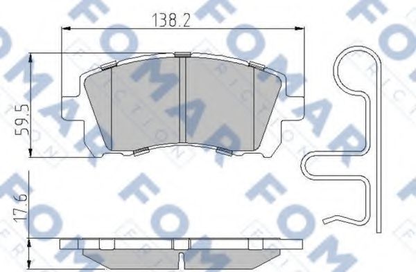 FO 994581 FOMAR+FRICTION Brake Pad Set, disc brake