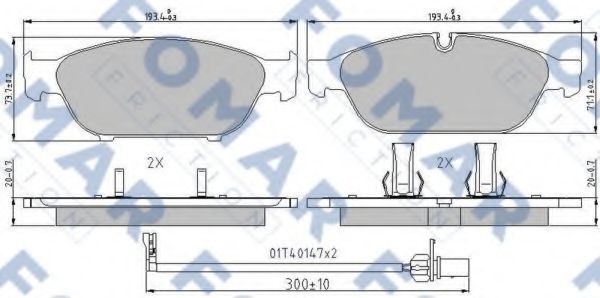 FO 998881 FOMAR+FRICTION Brake System Brake Pad Set, disc brake