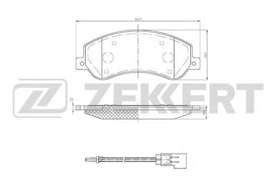 BS-1680 ZEKKERT Brake Pad Set, disc brake