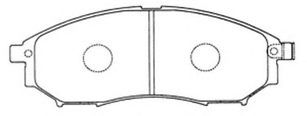 FP0888 FIT Комплект тормозных колодок, дисковый тормоз