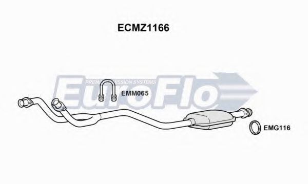 ECMZ1166 EUROFLO Catalytic Converter