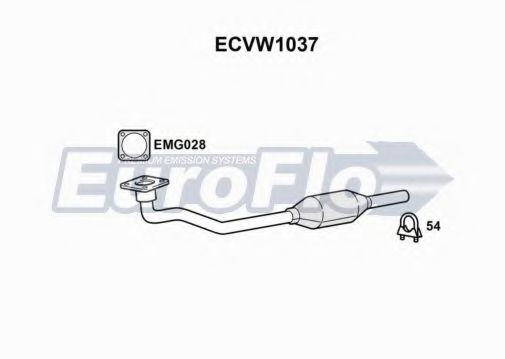 ECVW1037 EUROFLO Catalytic Converter