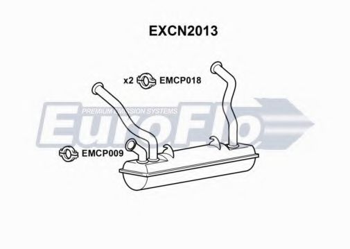 EXCN2013 EUROFLO Exhaust Pipe