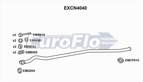 EXCN4040 EUROFLO Exhaust Pipe