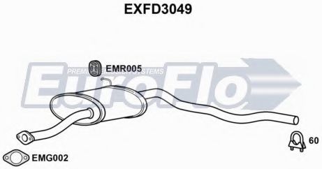 EXFD3049 EUROFLO Middle Silencer