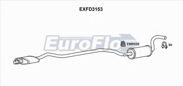 EXFD3153 EUROFLO Middle Silencer
