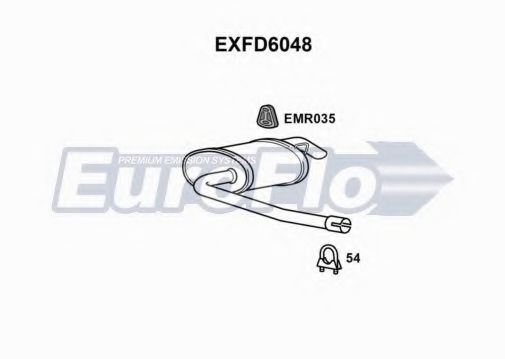EXFD6048 EUROFLO End Silencer