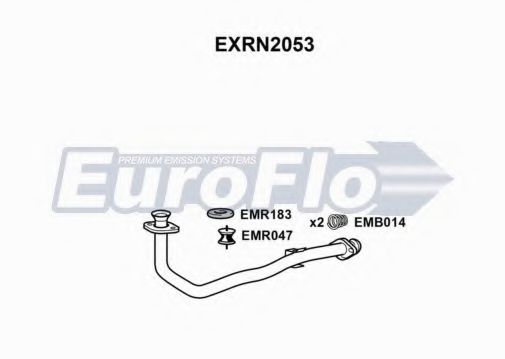 EXRN2053 EUROFLO Exhaust Pipe