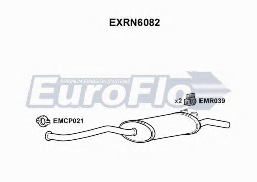 EXRN6082 EUROFLO End Silencer