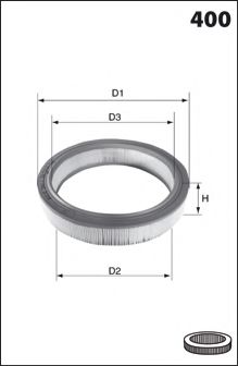 DP1110.10.0001 DR%21VE%2B Air Supply Air Filter