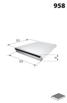 DP1110.12.0016 DR%21VE%2B Heating / Ventilation Filter, interior air