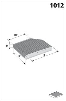 DP1110.12.0058 DR%21VE%2B Heating / Ventilation Filter, interior air