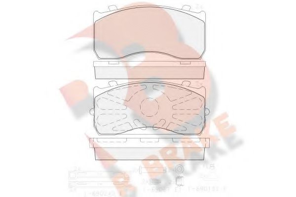 RB1404-202 R+BRAKE Brake System Brake Pad Set, disc brake