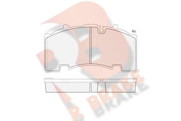 RB2135 R+BRAKE Brake System Brake Pad Set, disc brake