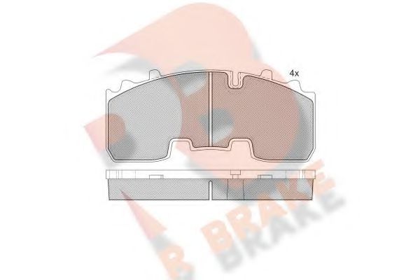 RB2156 R+BRAKE Brake Pad Set, disc brake