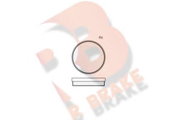 RB0125 R+BRAKE Brake System Brake Pad Set, disc parking brake
