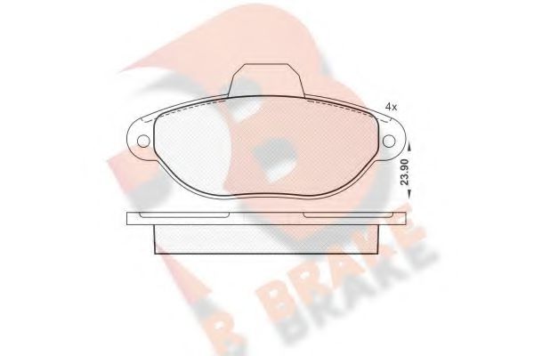 RB1018 R BRAKE Brake Pad Set, disc brake