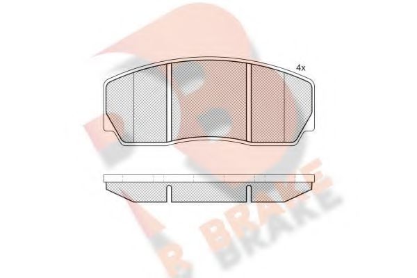 RB1333 R+BRAKE Brake Pad Set, disc brake