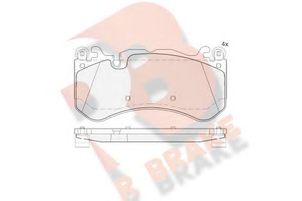 RB2079 R+BRAKE Bremsanlage Bremsbelagsatz, Scheibenbremse