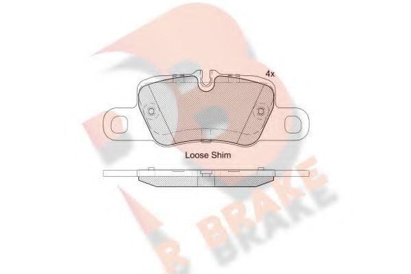 RB2207 R+BRAKE Brake System Brake Pad Set, disc brake