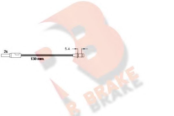610166RB R+BRAKE Brake System Warning Contact, brake pad wear