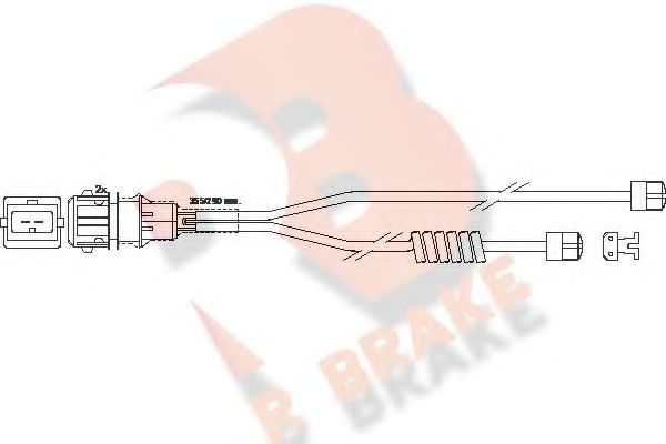 610254RB R+BRAKE Brake System Brake Pad Set, disc brake