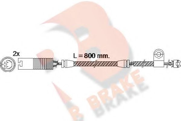 610499RB R+BRAKE Bremsanlage Warnkontakt, Bremsbelagverschleiß
